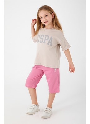 U.S. Polo Assn. Kız Çocuk Kapri Takım
