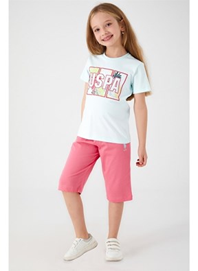 U.S. Polo Assn. Kız Çocuk Kapri Takım

