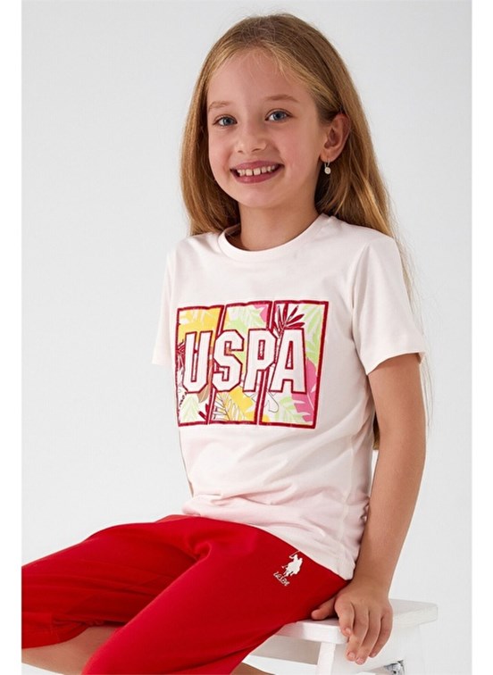 U.S. Polo Assn. Kız Çocuk Kapri Takım

