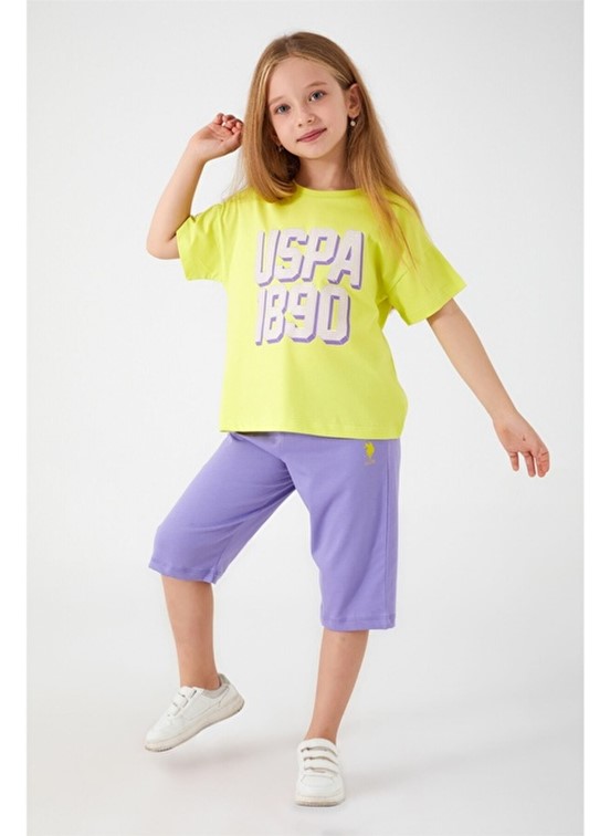 U.S. Polo Assn Kız Çocuk Kapri Takım