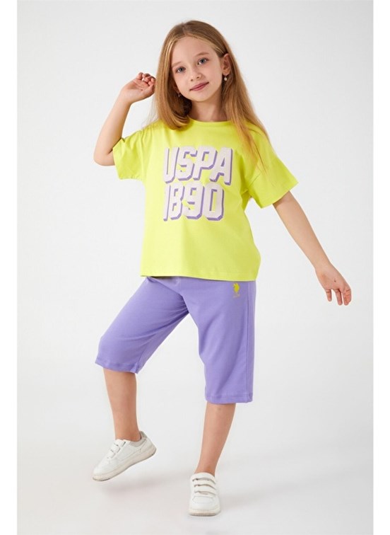 U.S. Polo Assn Kız Çocuk Kapri Takım