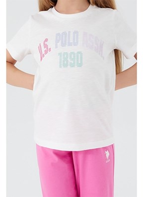 U.S. Polo Assn. Kız Çocuk Kısa Kol Pijama