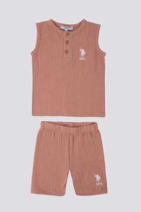 U.S. Polo Assn. Bebek Sıfır Kol Tshirt Takım