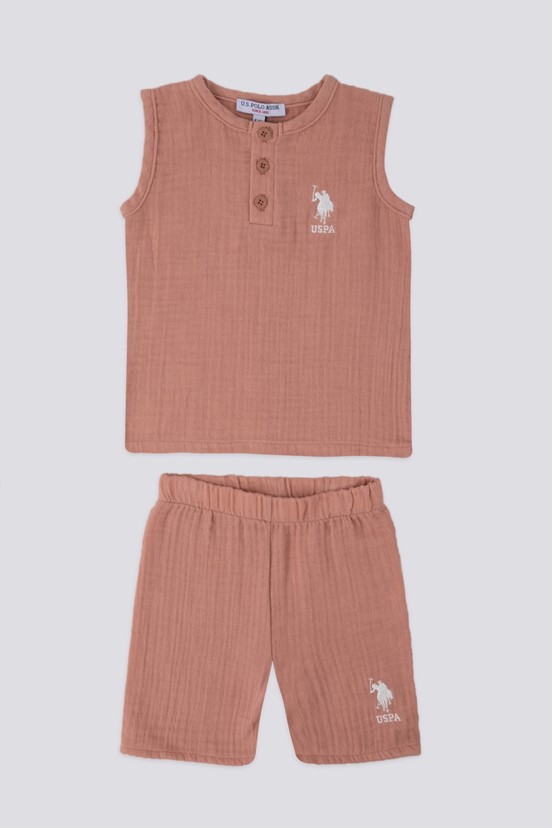 U.S. Polo Assn. Bebek Sıfır Kol Tshirt Takım